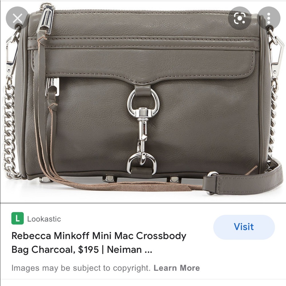 Rebecca Minkoff Mini Mac grey crossbody